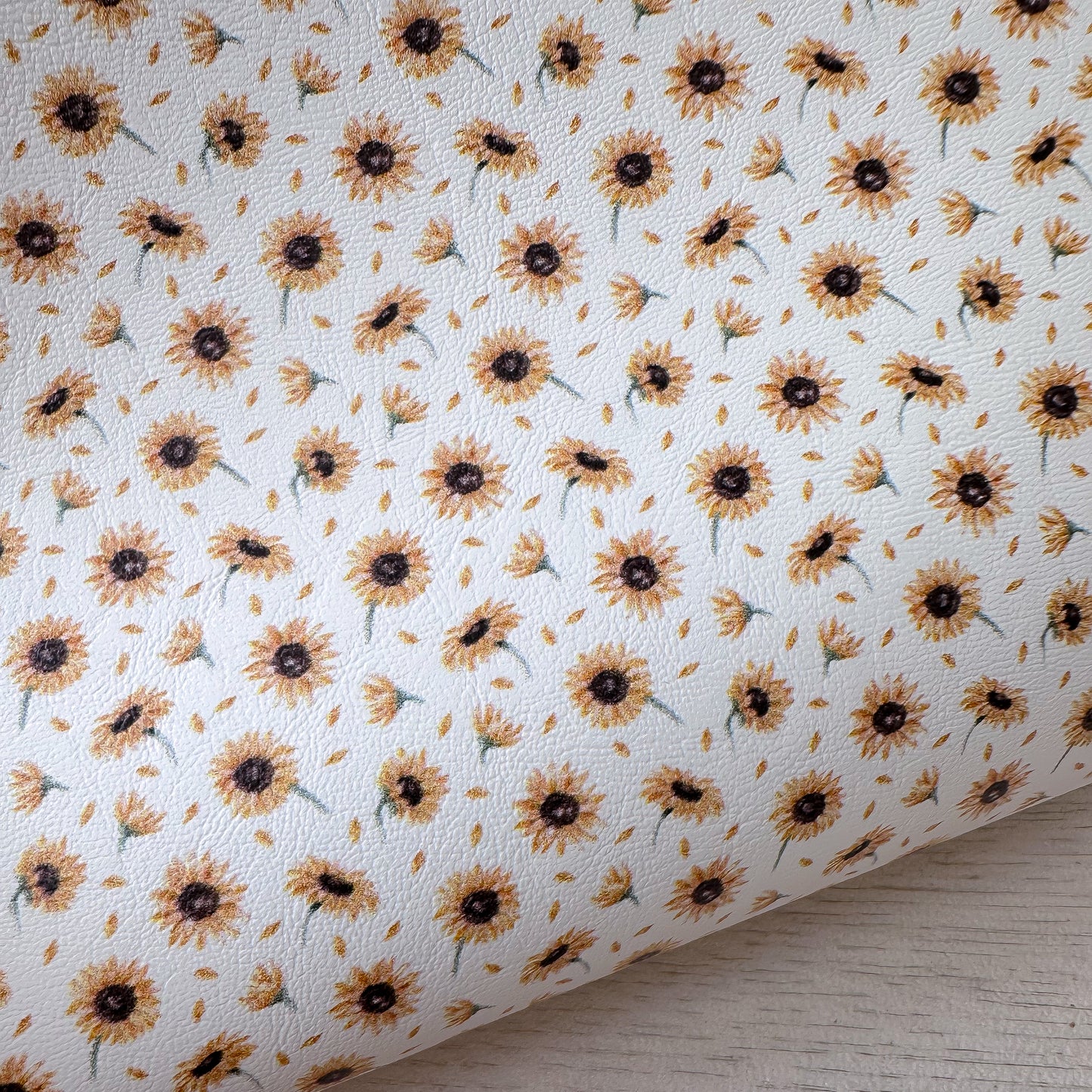Sunflower Season Faux Leather Sheet