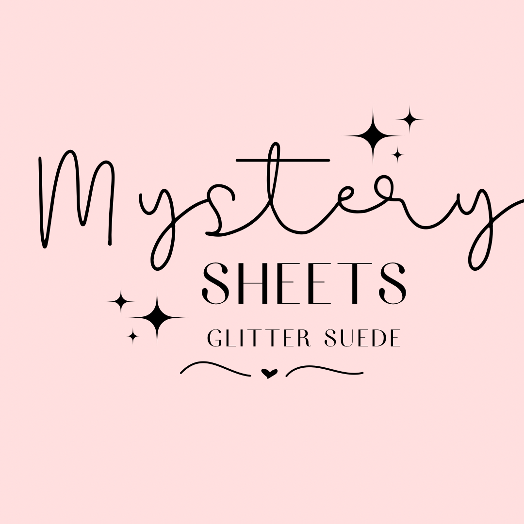 Glitter Suede Solid Colour Mystery Faux A4 Sheet