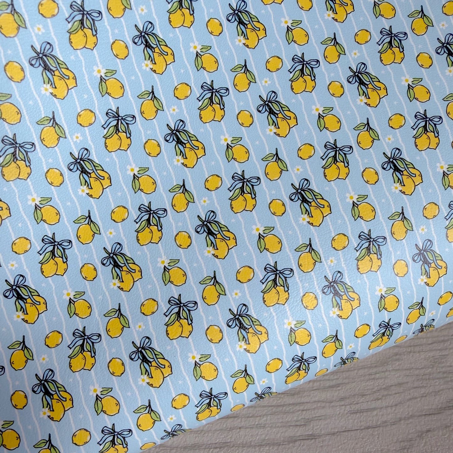 Blue Lemons Leatherette
