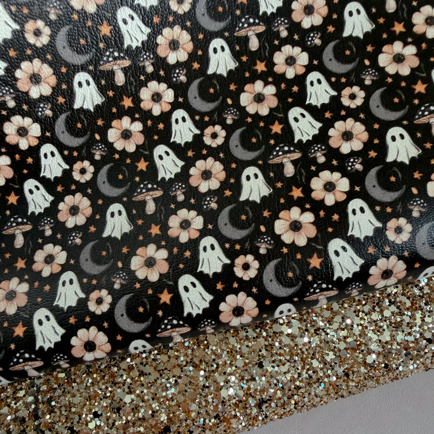 Moonlight Spooks Faux Leather Glitter Duo