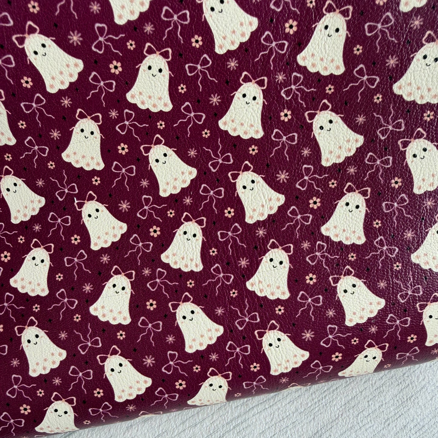 Little Boho Ghostie Faux Leather Sheet