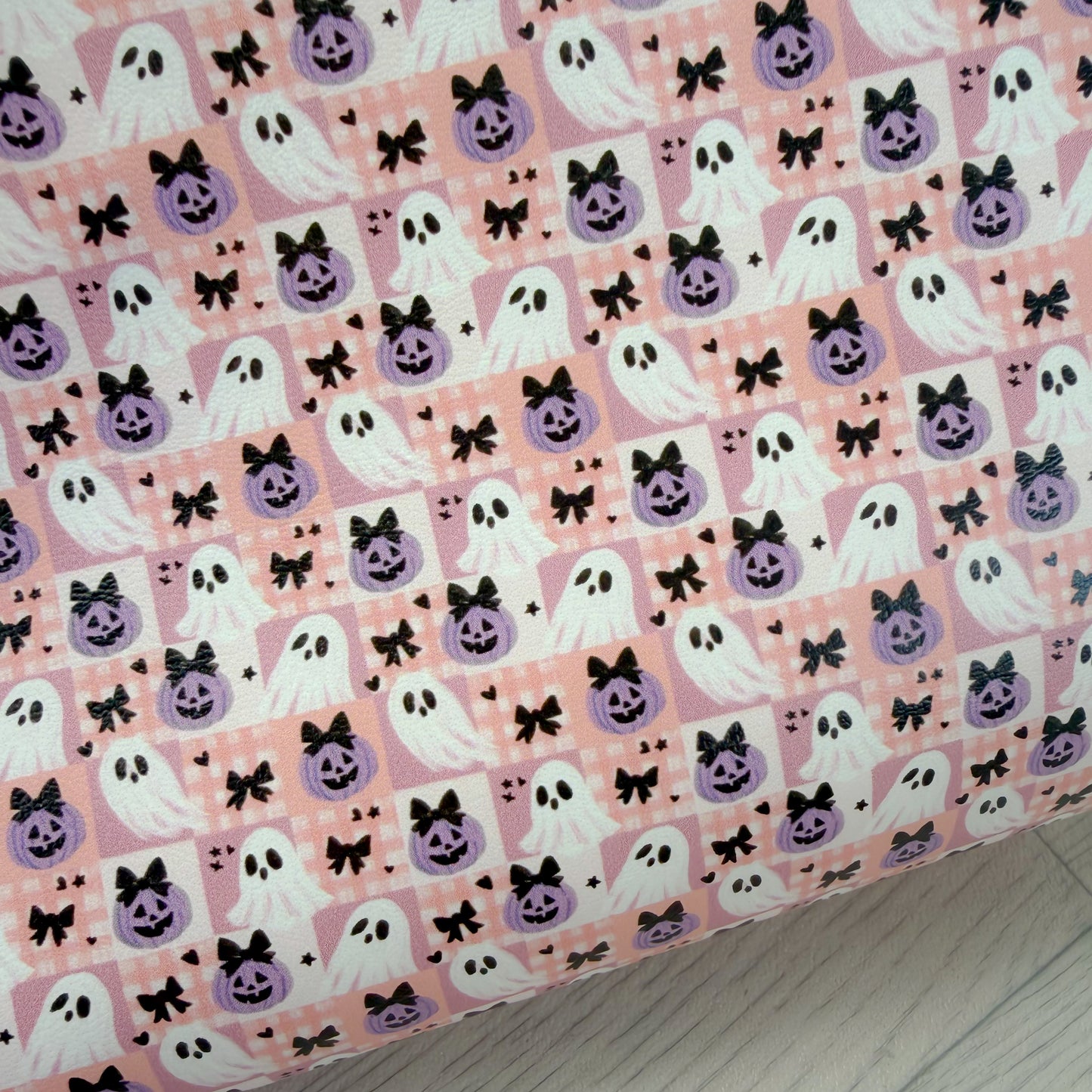 Halloween Patchwork Faux Leather Sheet