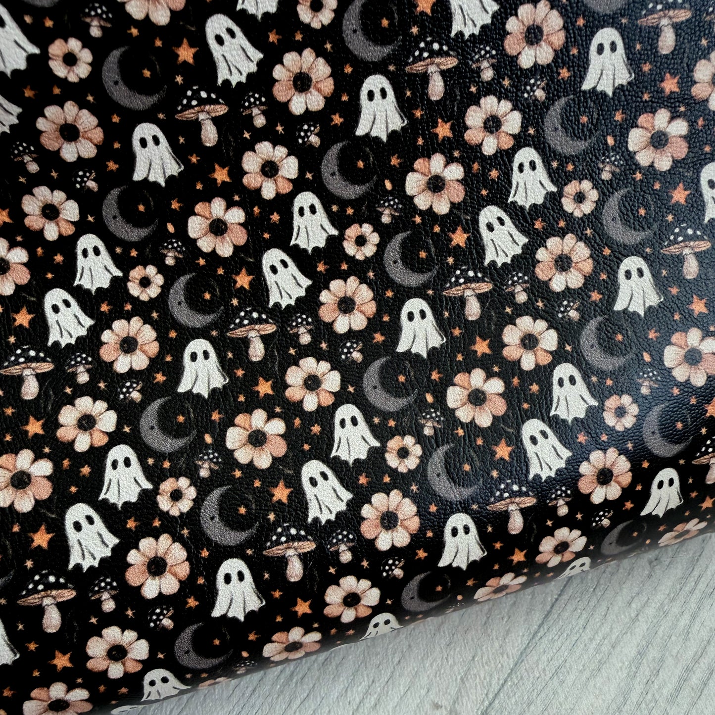 Moonlight Spooks Faux Leather Sheet