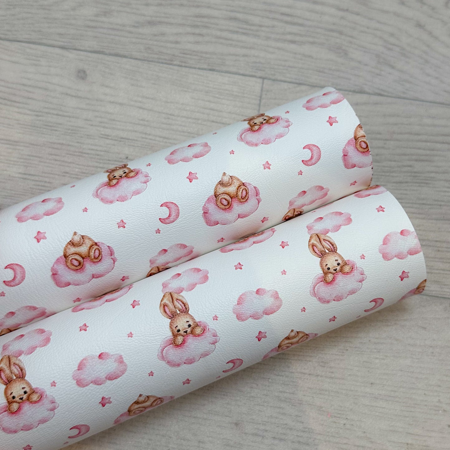 Bunny Clouds Leatherette