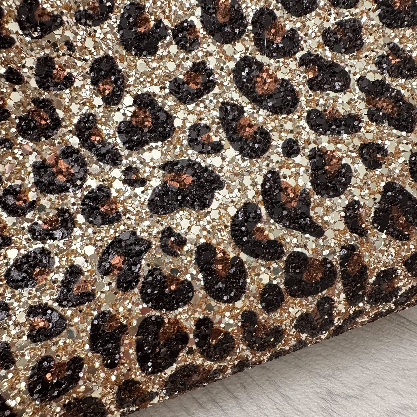 Gold Leopard Chunky Glitter