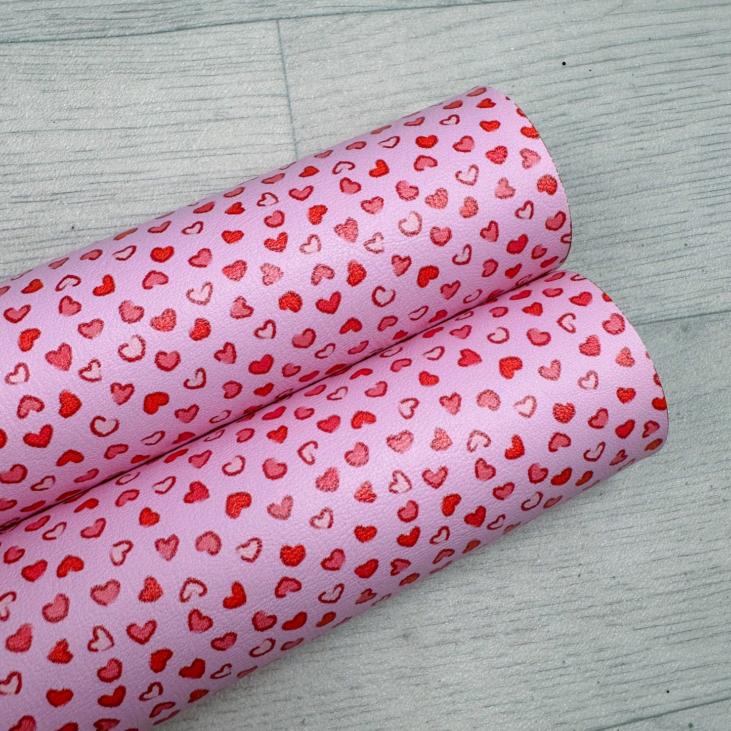 Leopard Hearts Leatherette