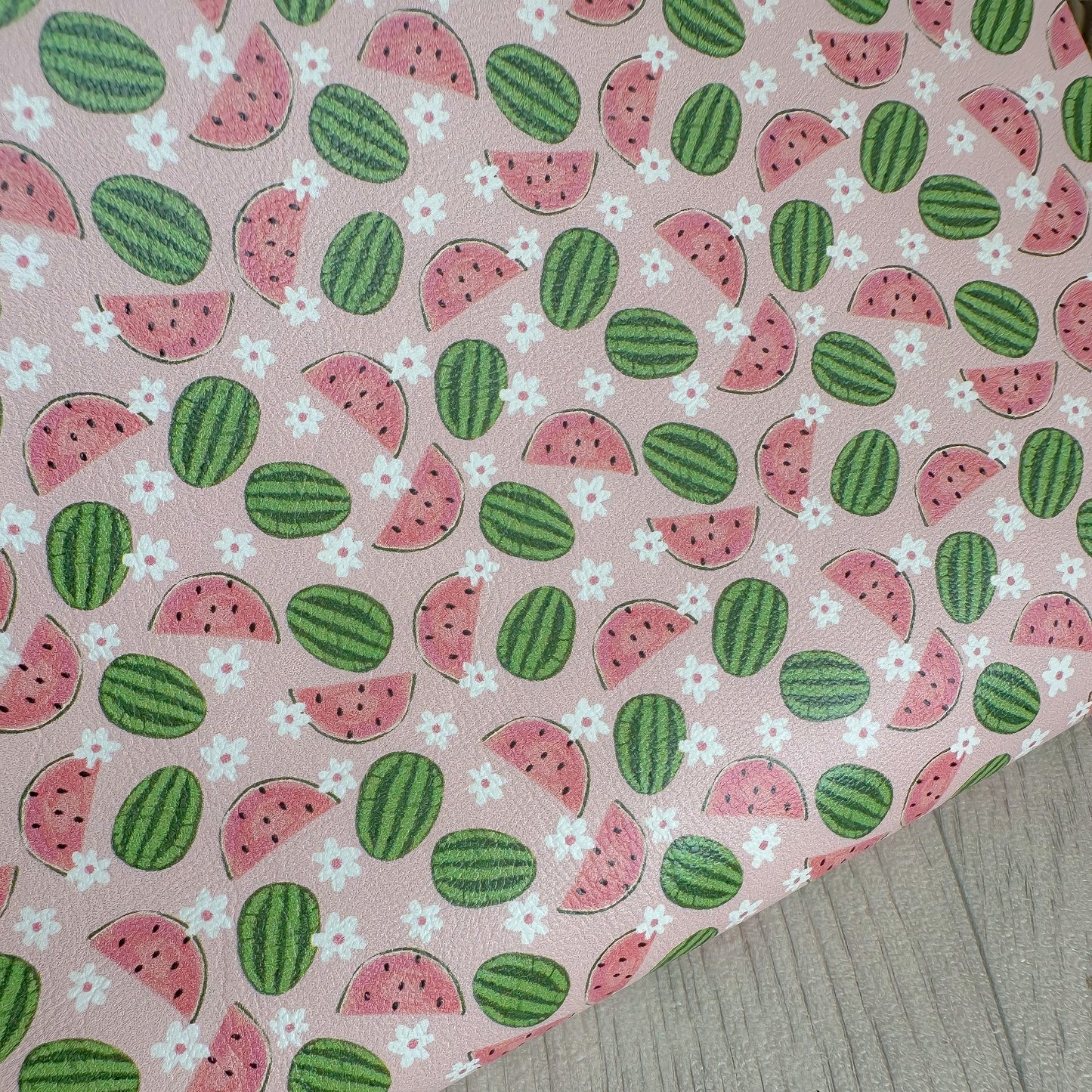 Watermelon Daisies Leatherette
