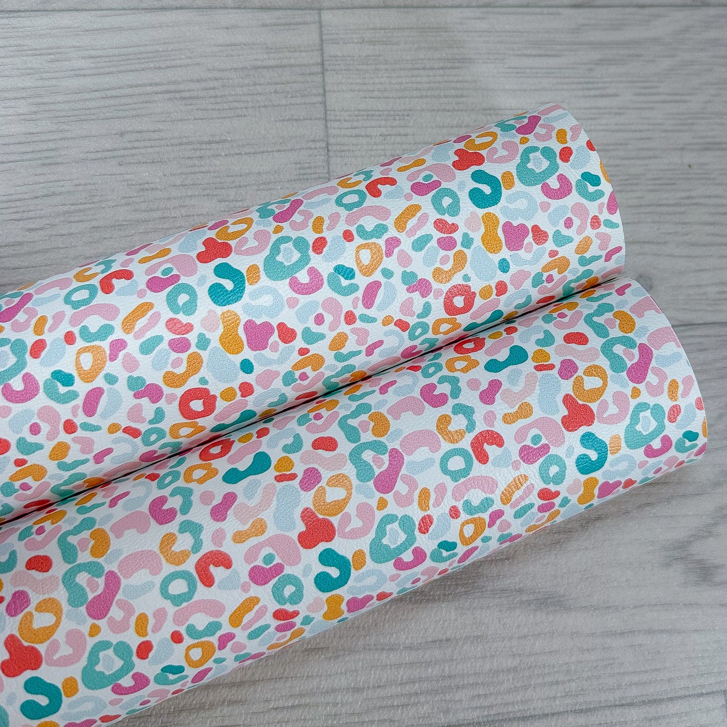 Bright Leopard Leatherette