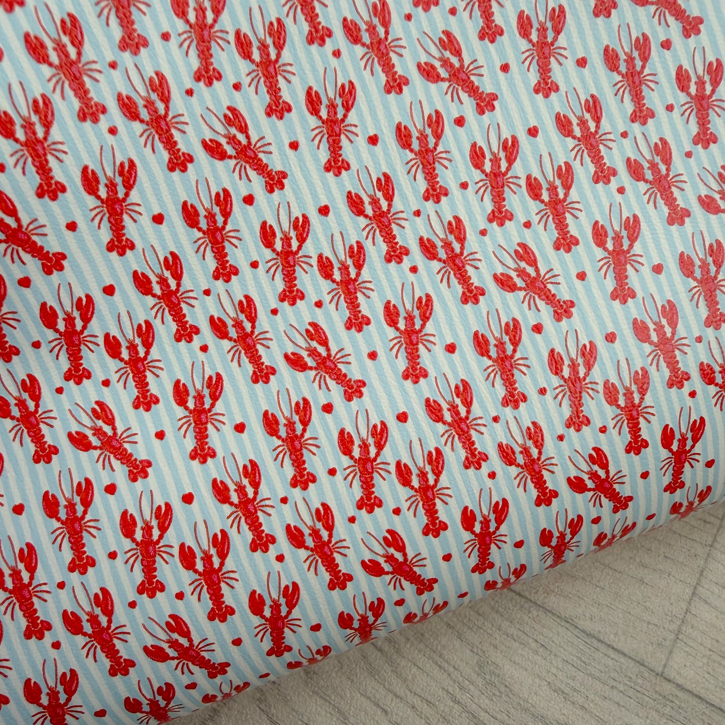 Blue Lobster Leather Sheet