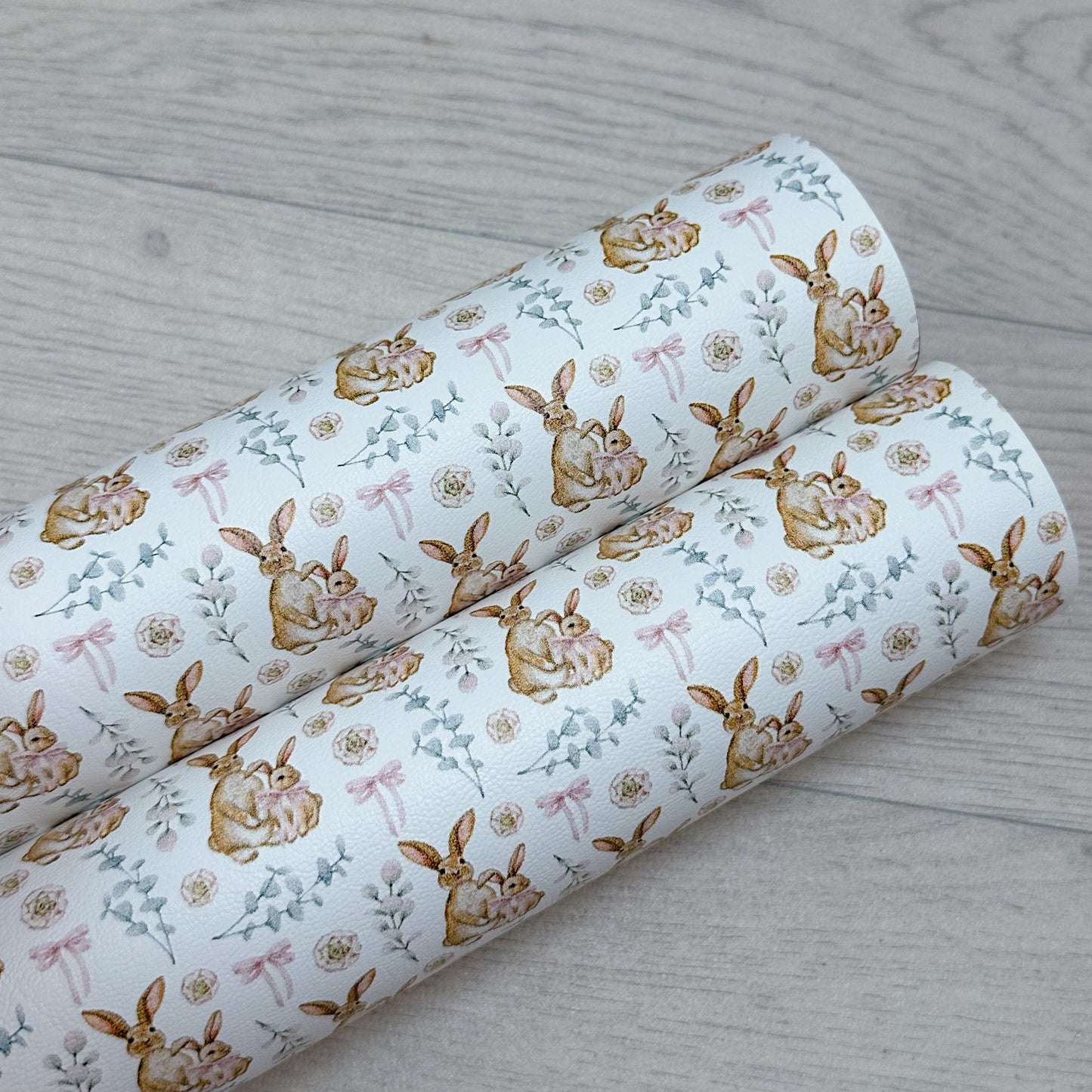 Mummy & Me Bunnies Leatherette