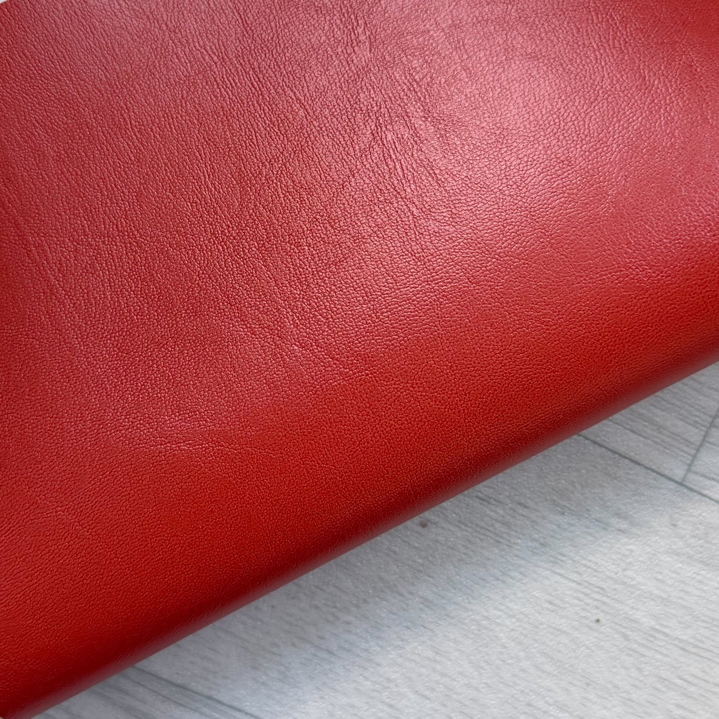 Red Faux Leather