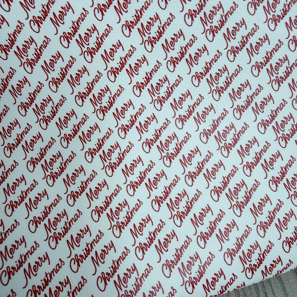 Merry Christmas Faux Leather Sheet