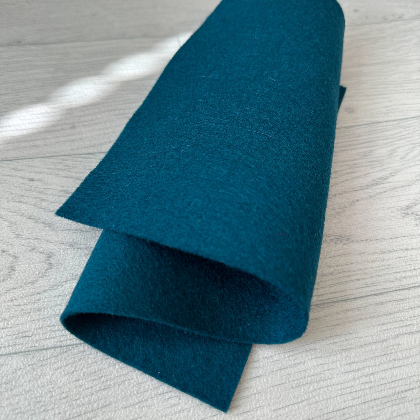 Teal Blue 100% Merino Wool Felt