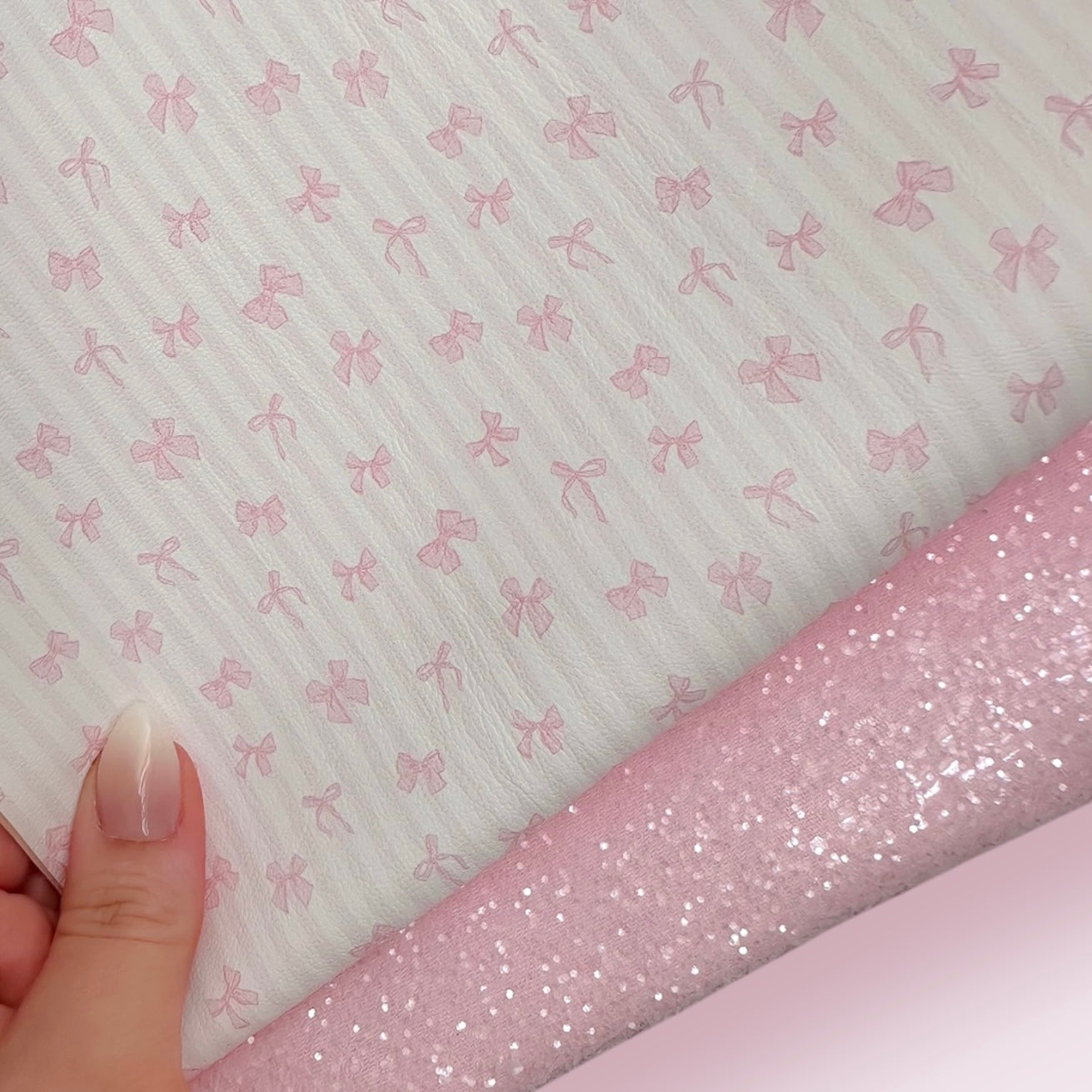Stripes & Bows Glitter Duo