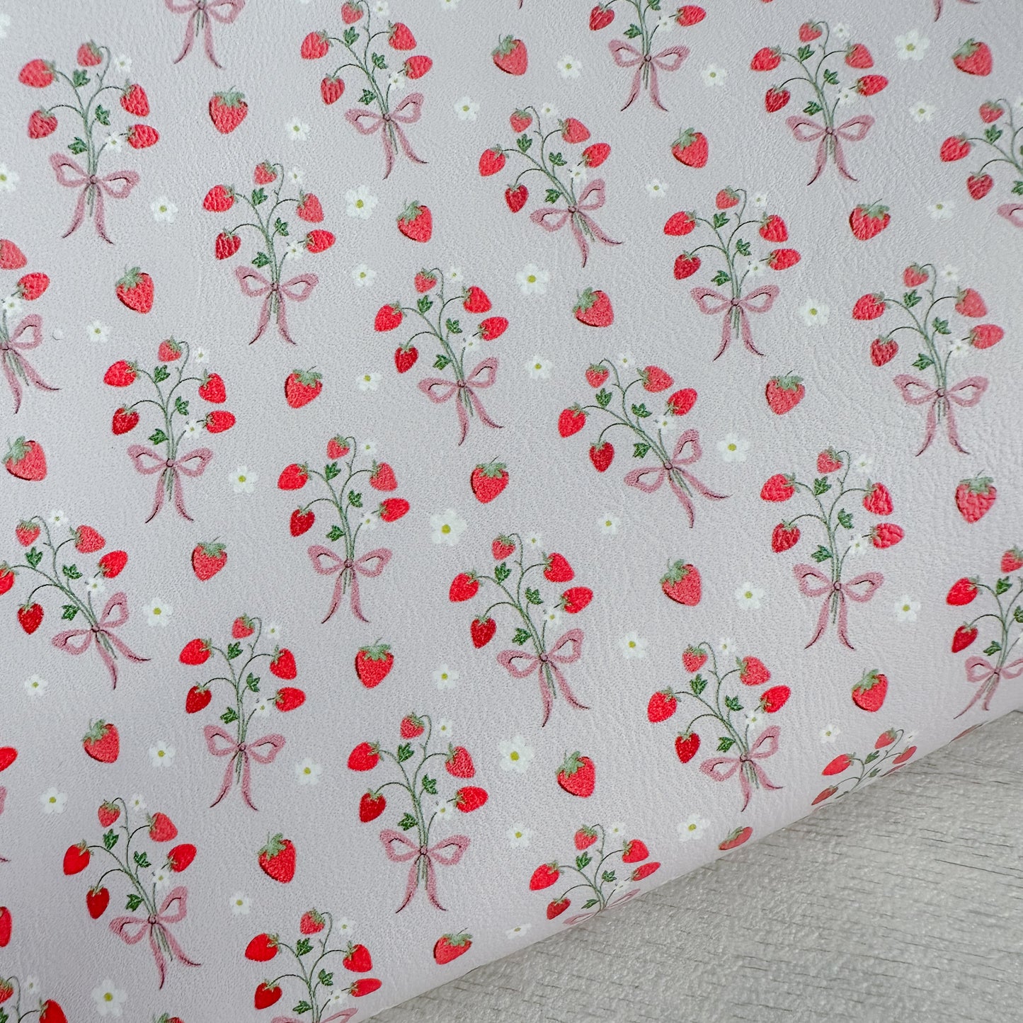 Strawberry Bunches Leatherette