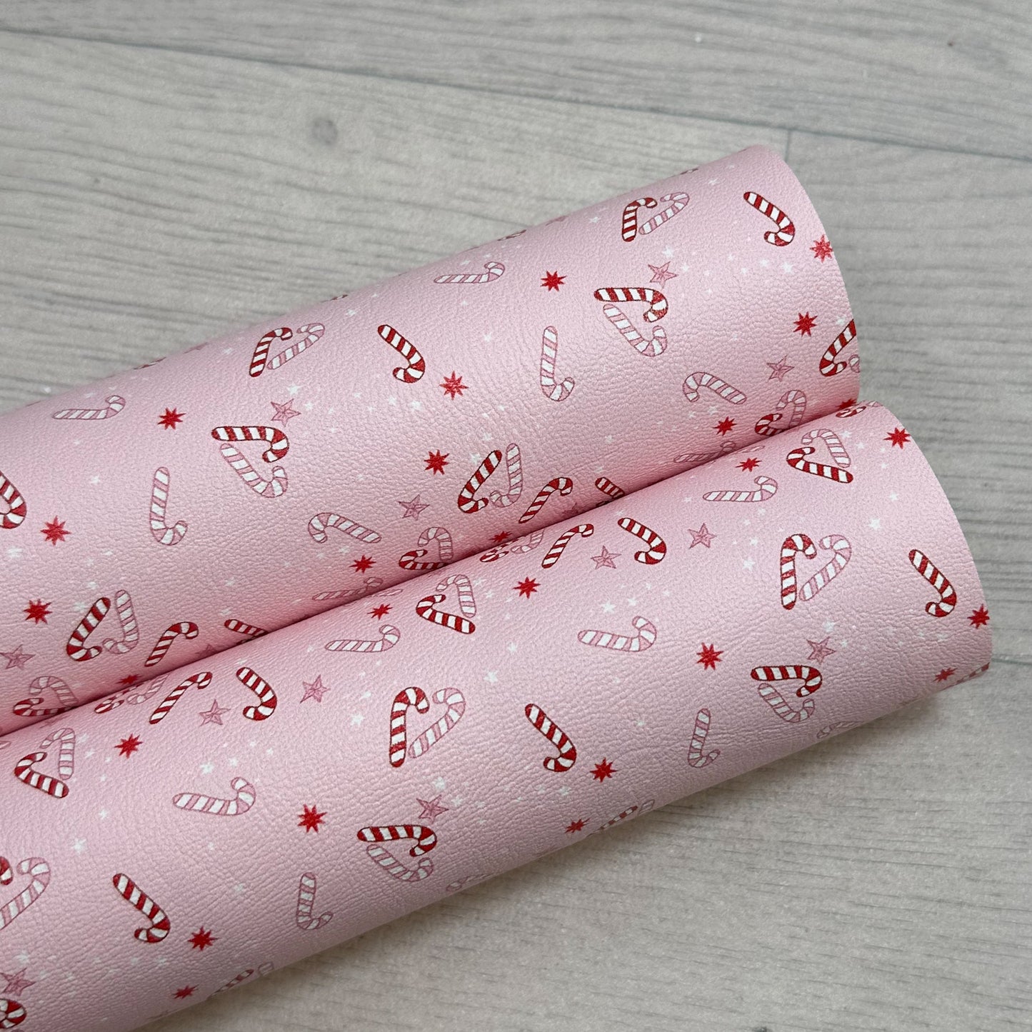 Candy Canes & Stars Leatherette