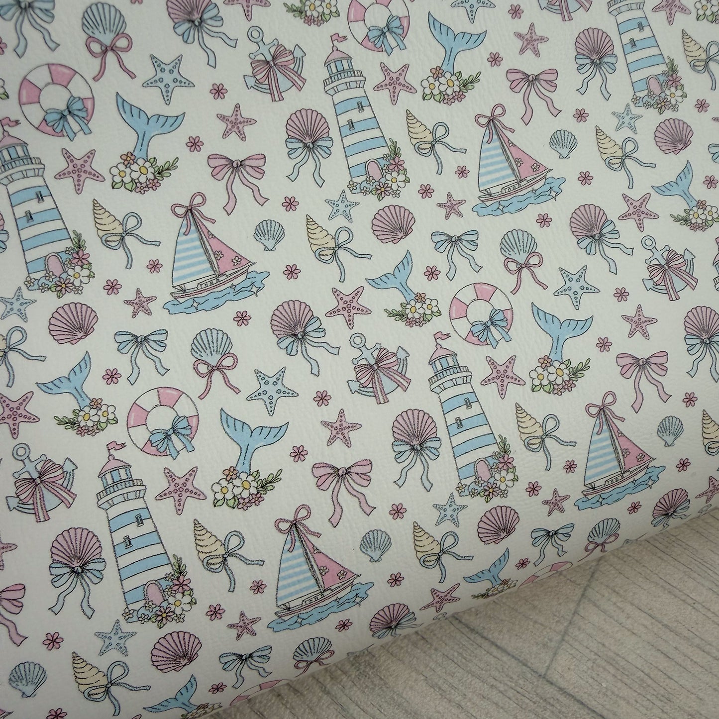 Sailor Bow Faux Leather Sheet