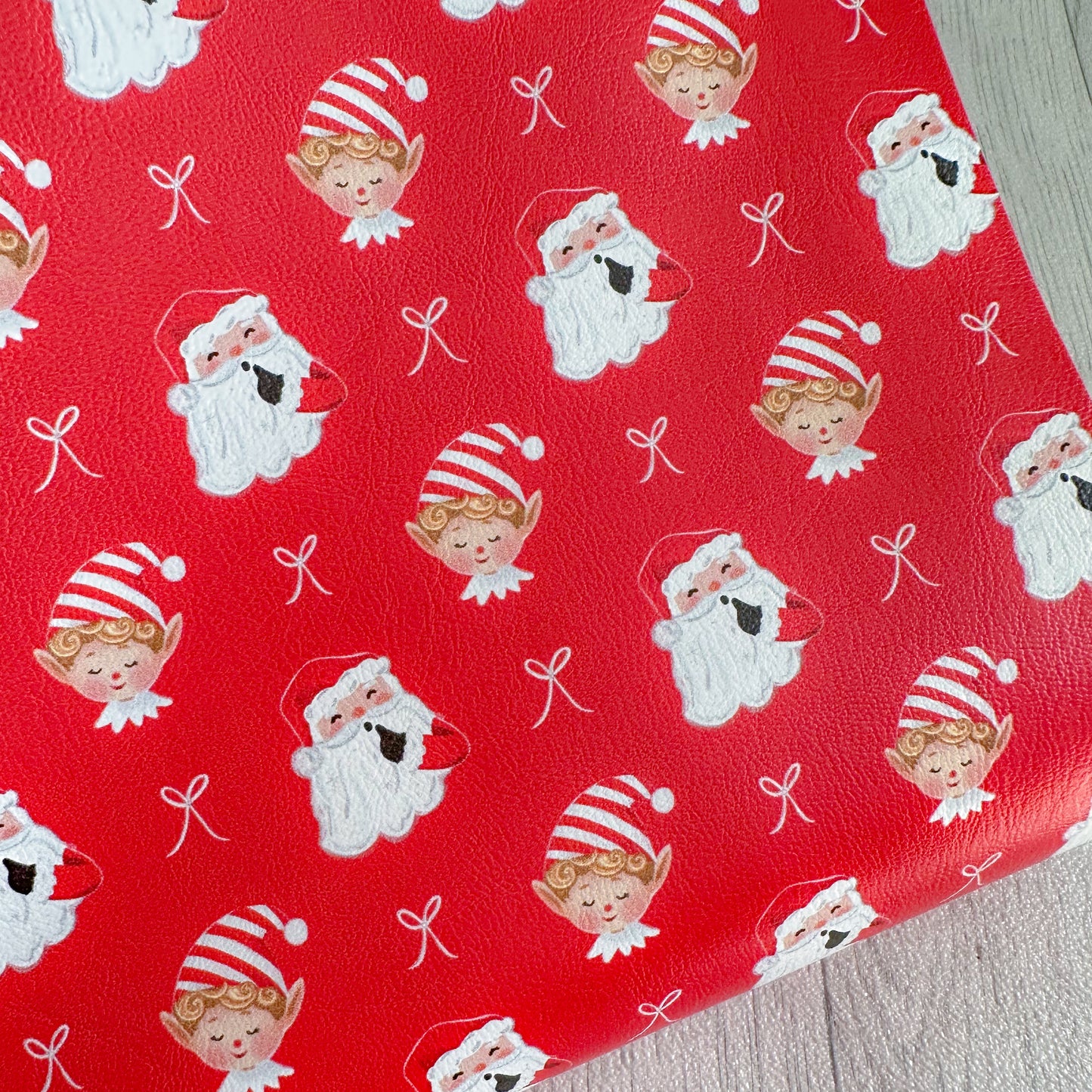 Red Boy Elf & Santa Leatherette