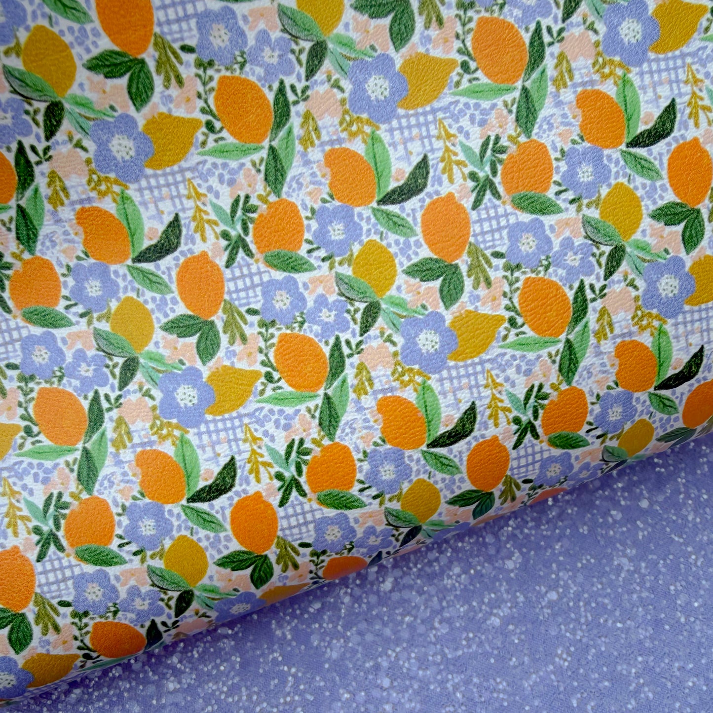 Duo Fun Orange Glitter & Leather Sheets