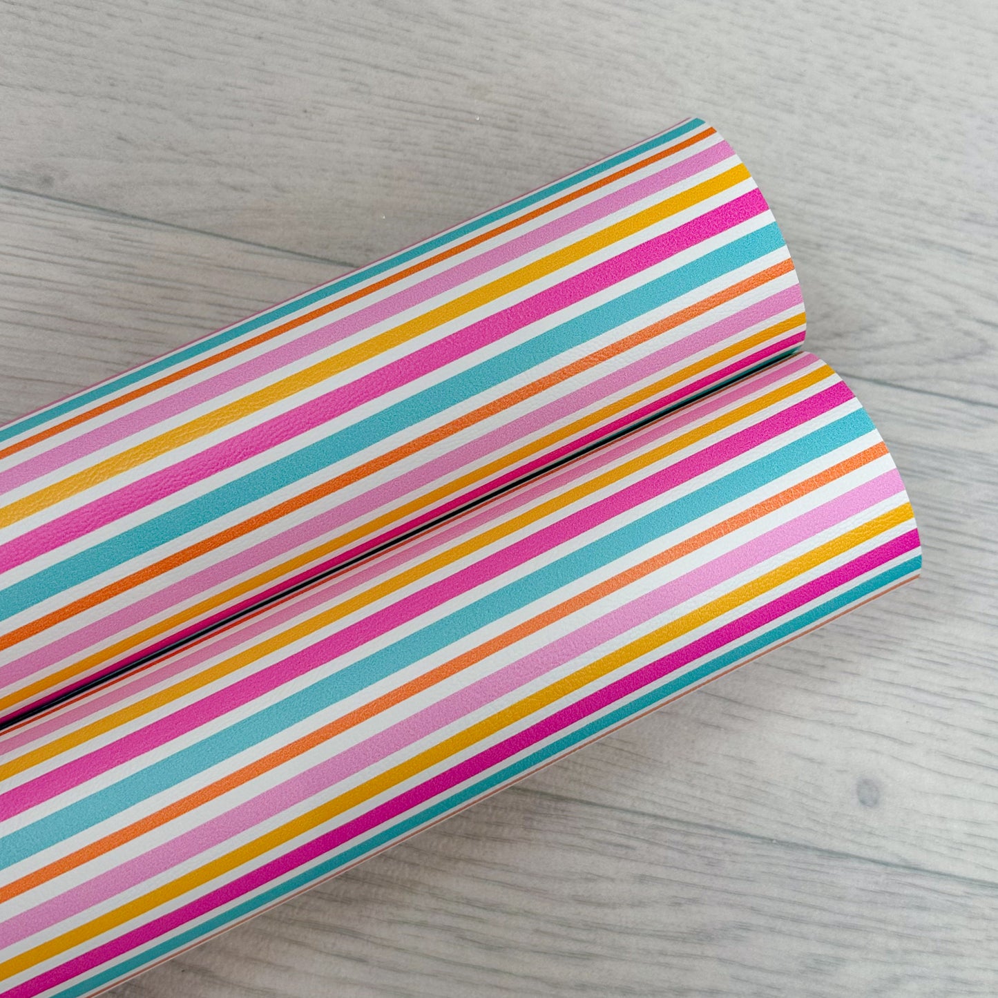 Bright Summer Stripes Leatherette