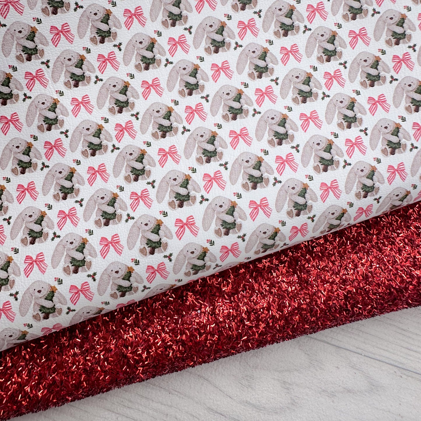 Christmas Bunny’s & Bows Glitter Duo