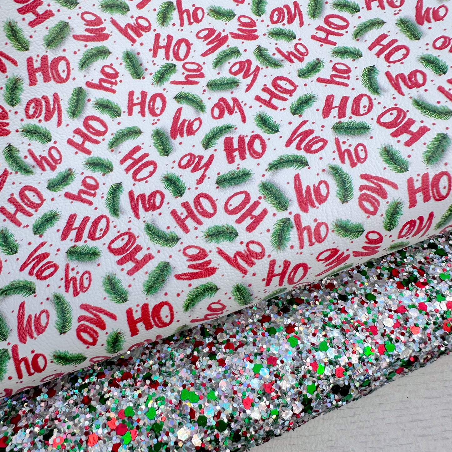 HoHoHo Spruce Glitter Duo