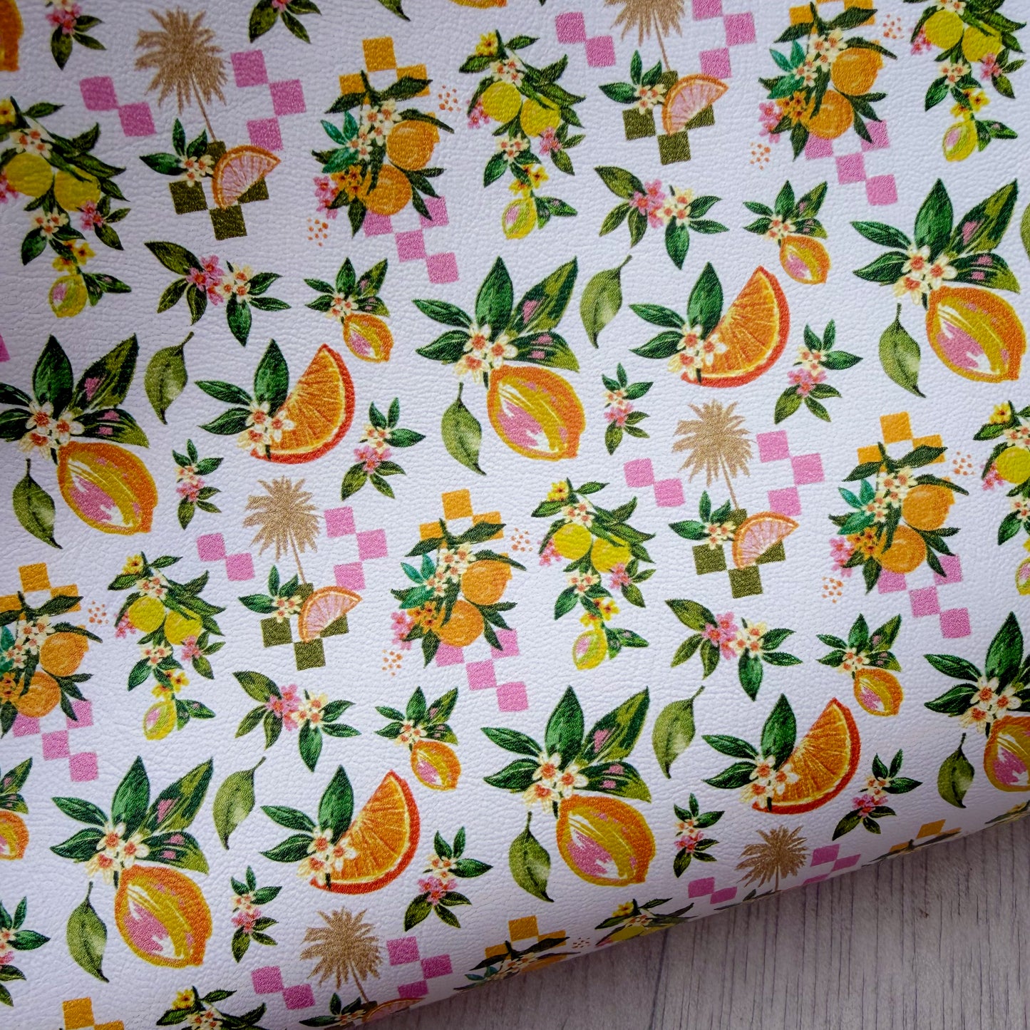 Jazzy Lemons Faux Leather