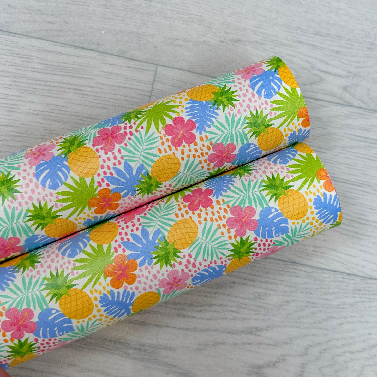 Tropical Floral Leatherette