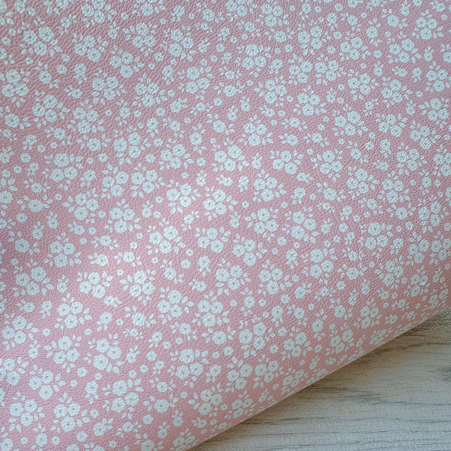 Pink Blossom Blooms Leatherette
