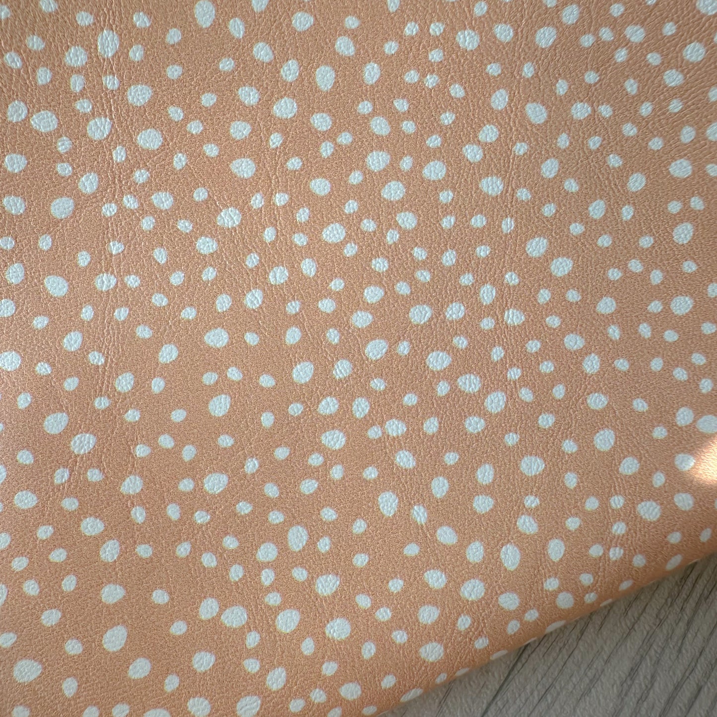 Peach Pebbles Leatherette