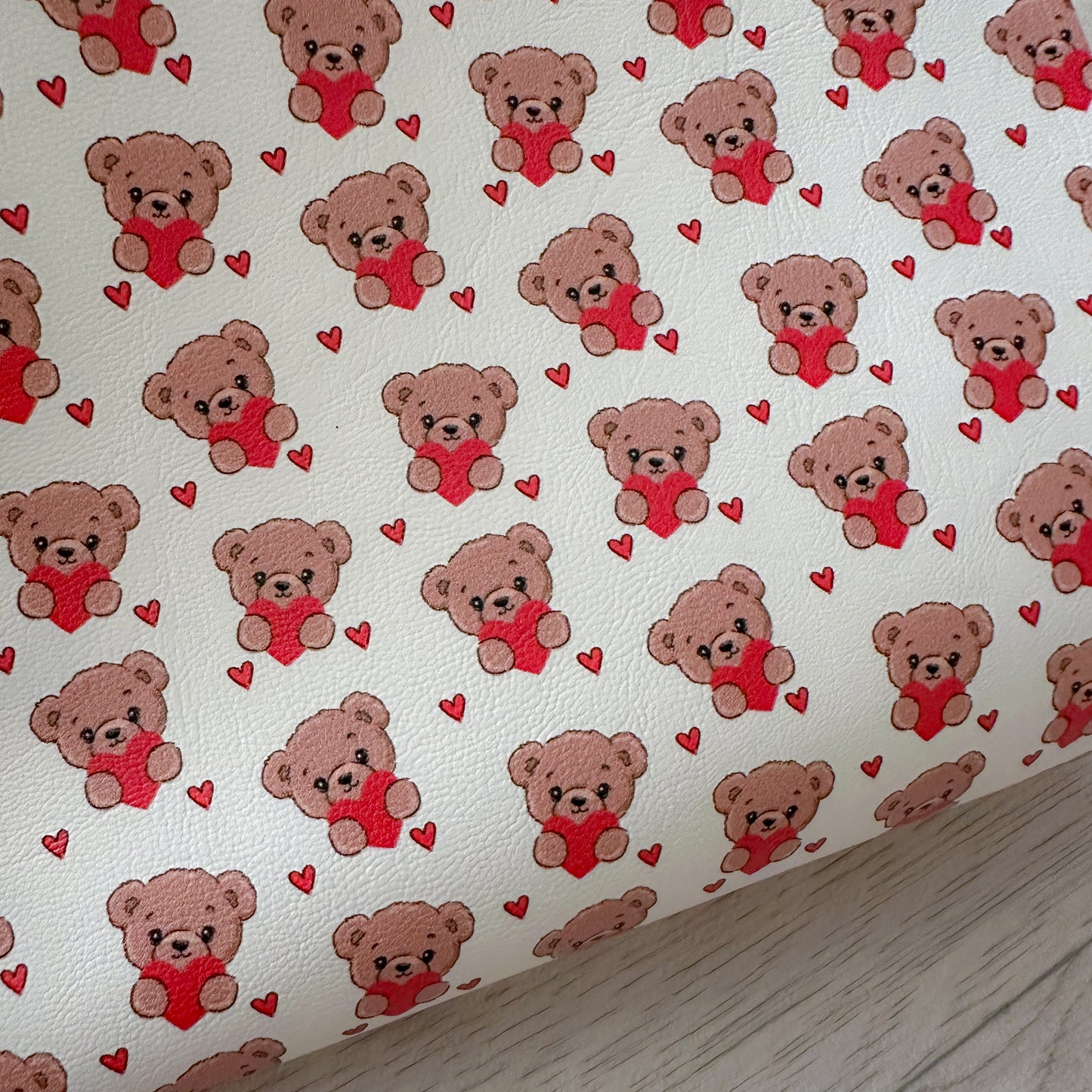 Bears With Hearts Leatherette