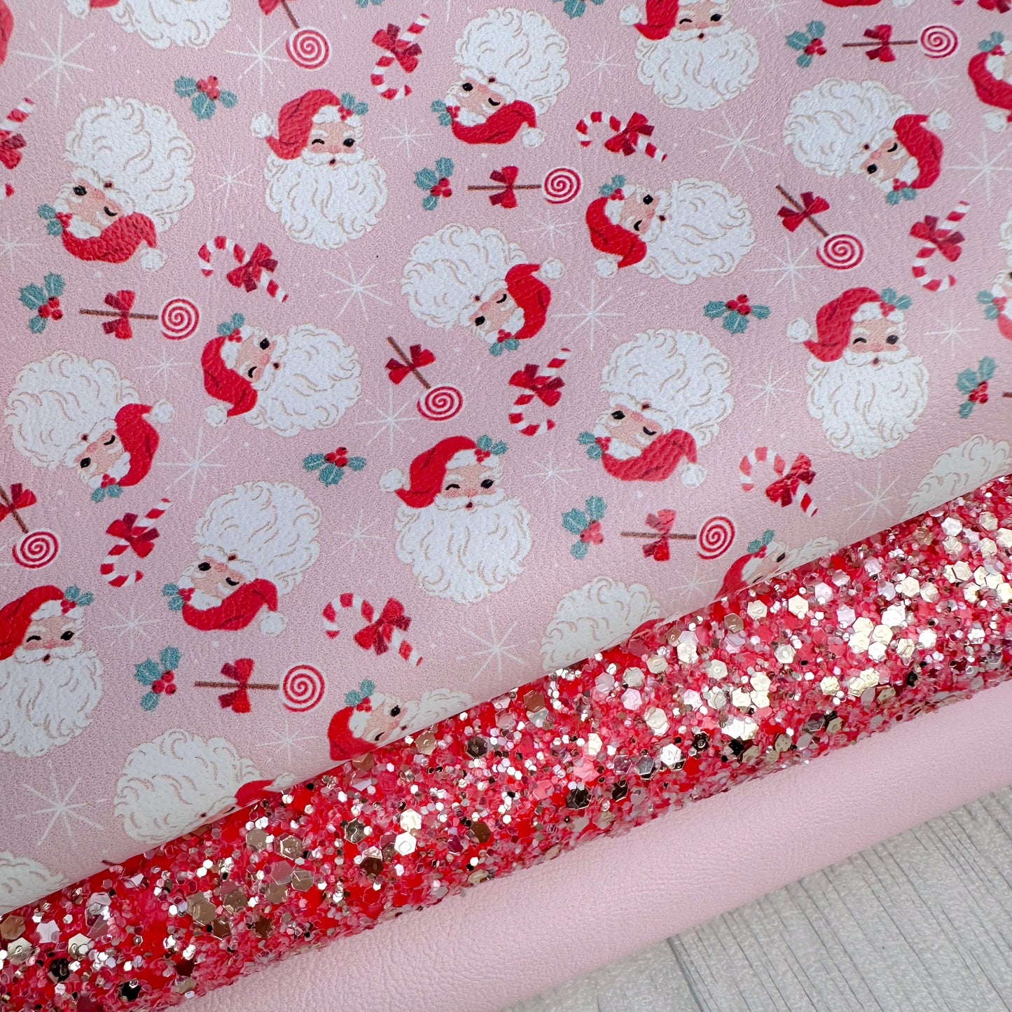 Father Christmas Glitter Trio