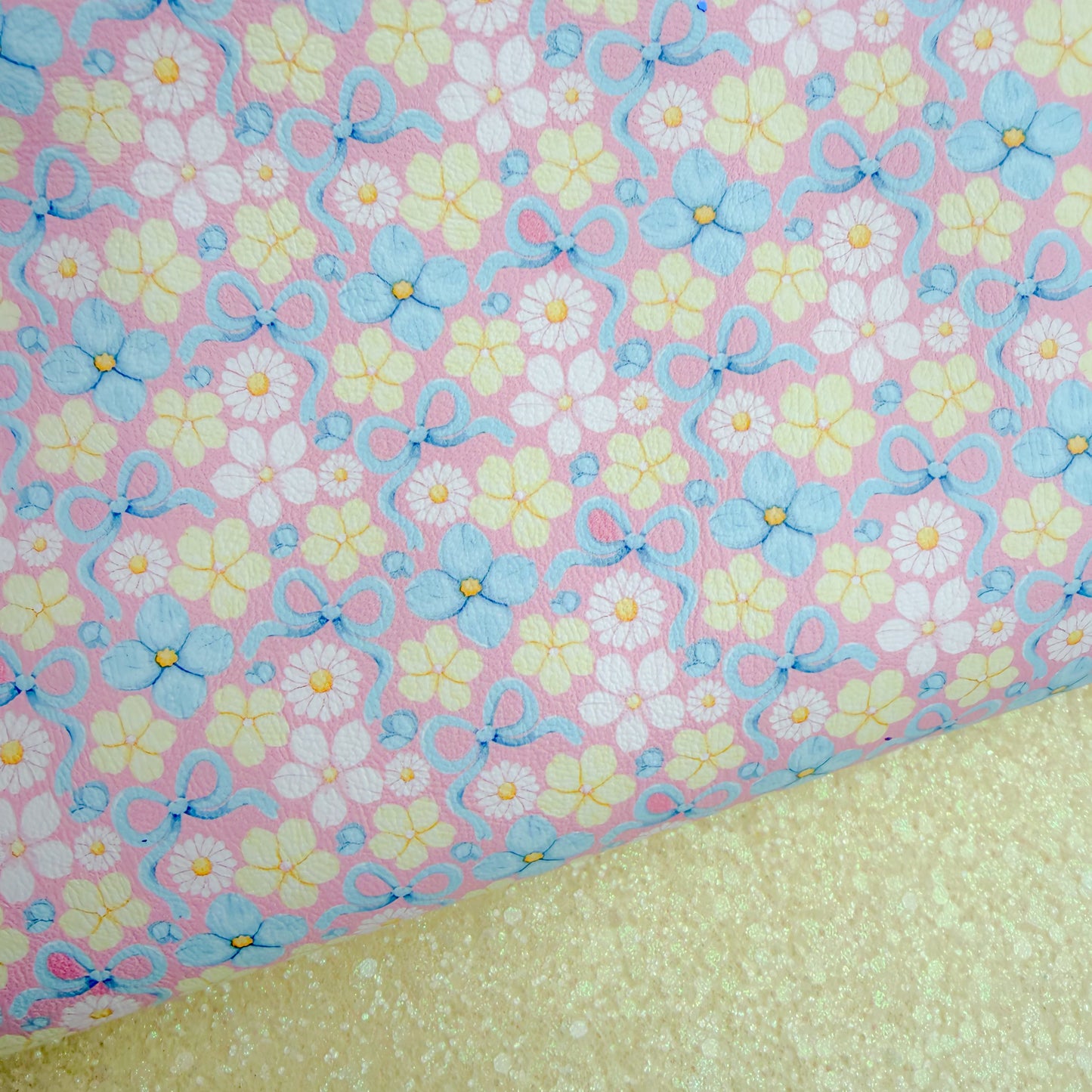 Duo Lemon Blossoms Glitter & Leather Sheets
