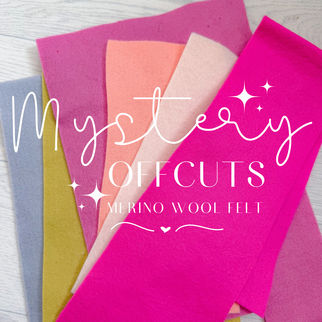 50g 100% Merino Wool Felt Offcuts