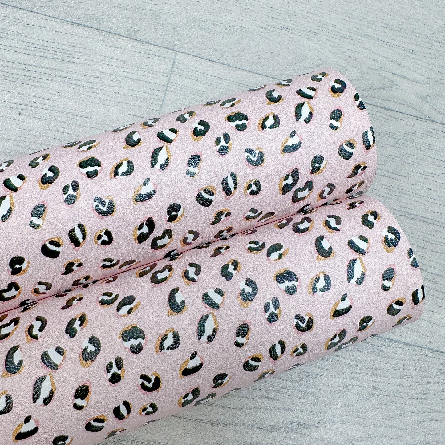 Blush Leopard Leatherette