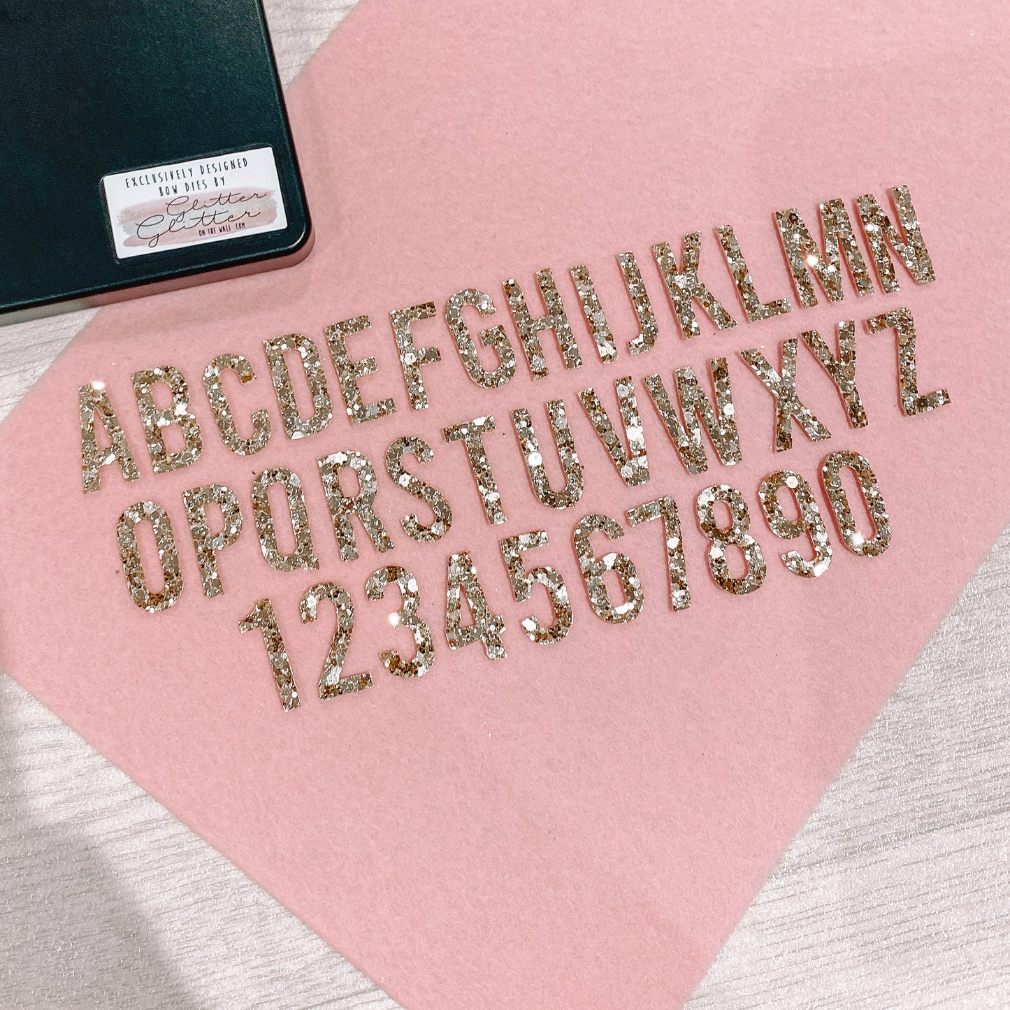 PREORDER MAY Letters & Numbers Die Glitter Glitter On The Wall Exclusive