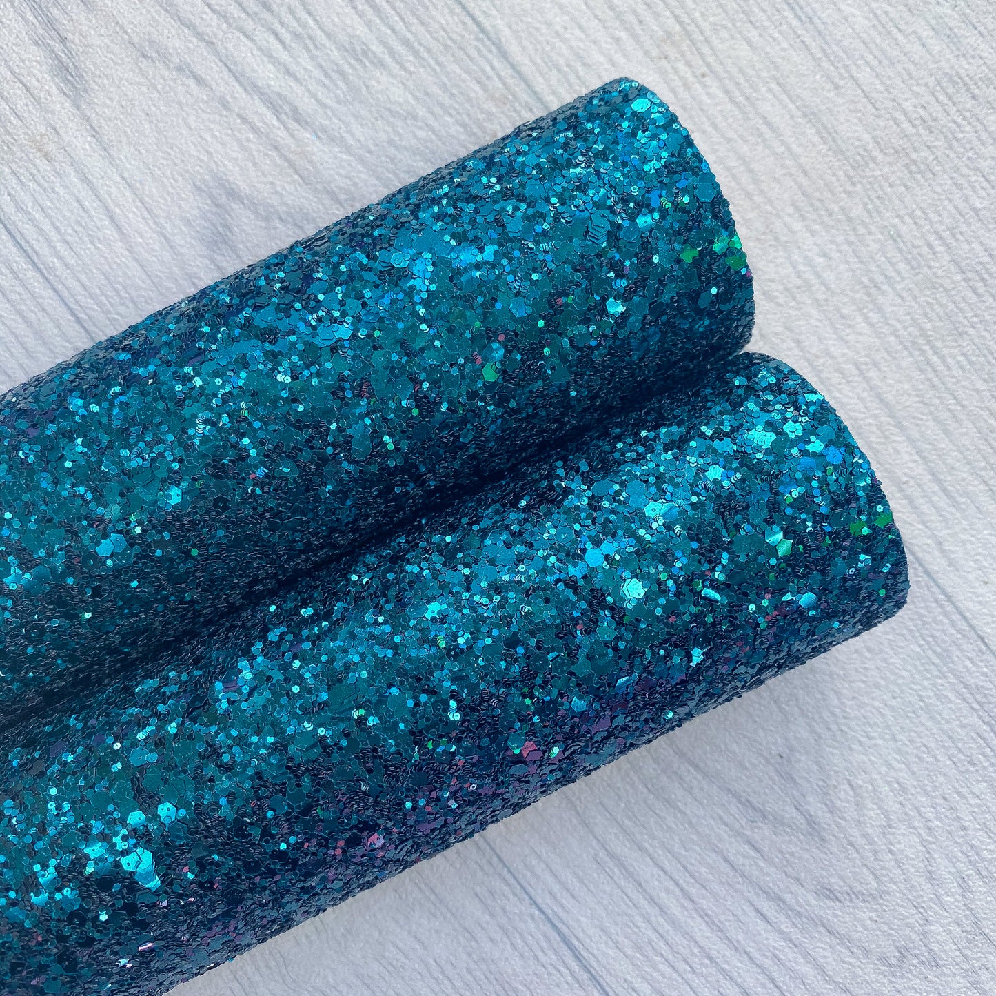 Green chunky glitter fabric A4 sheet bow crafts