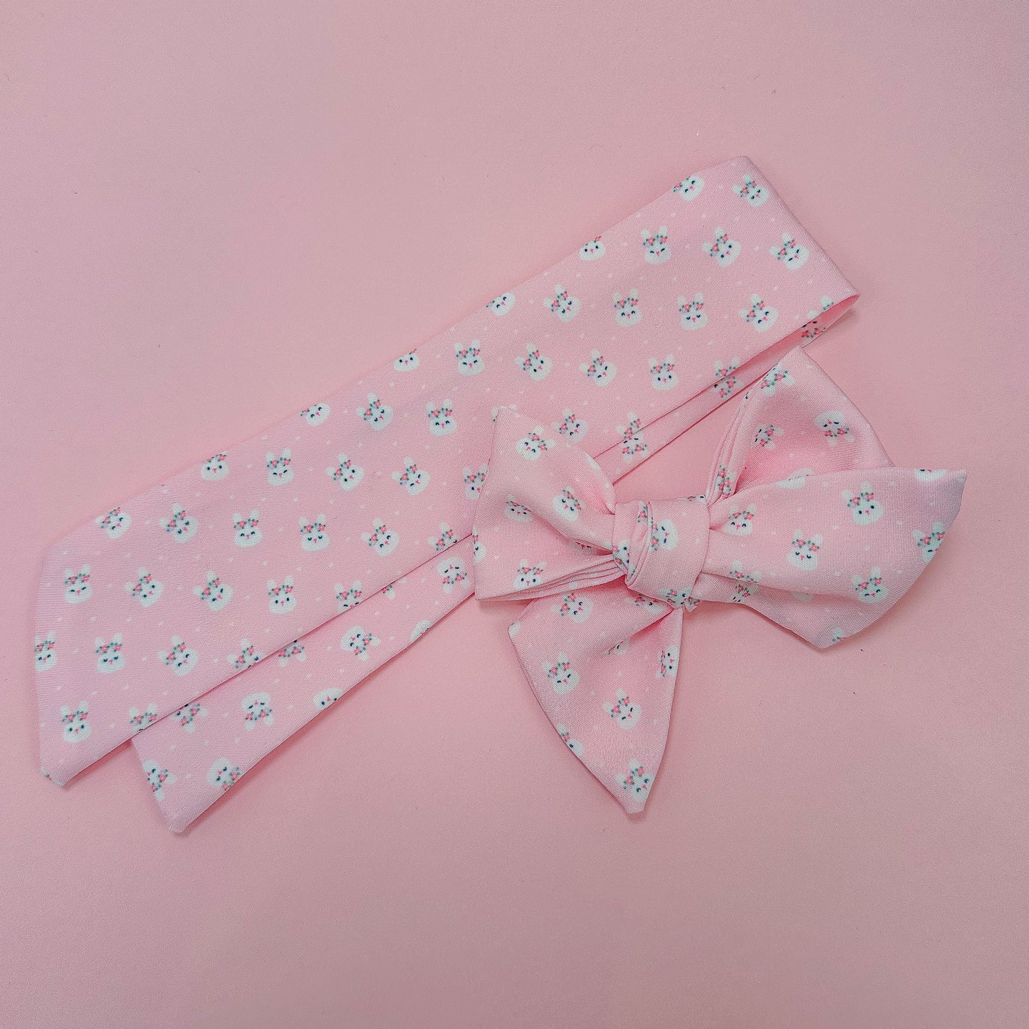 Ditzy Floral Crown Bunnies Bow Strips