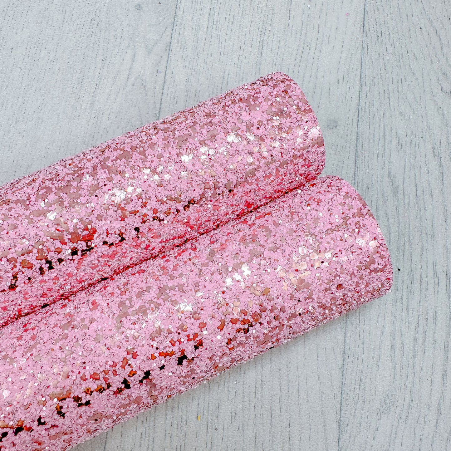 Hot Pink Matte Rose Gold Sparkle Chunky Glitter