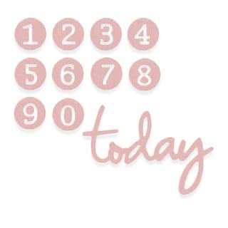 Sizzix Thinlits Die Set Dainty Birthday Numbers