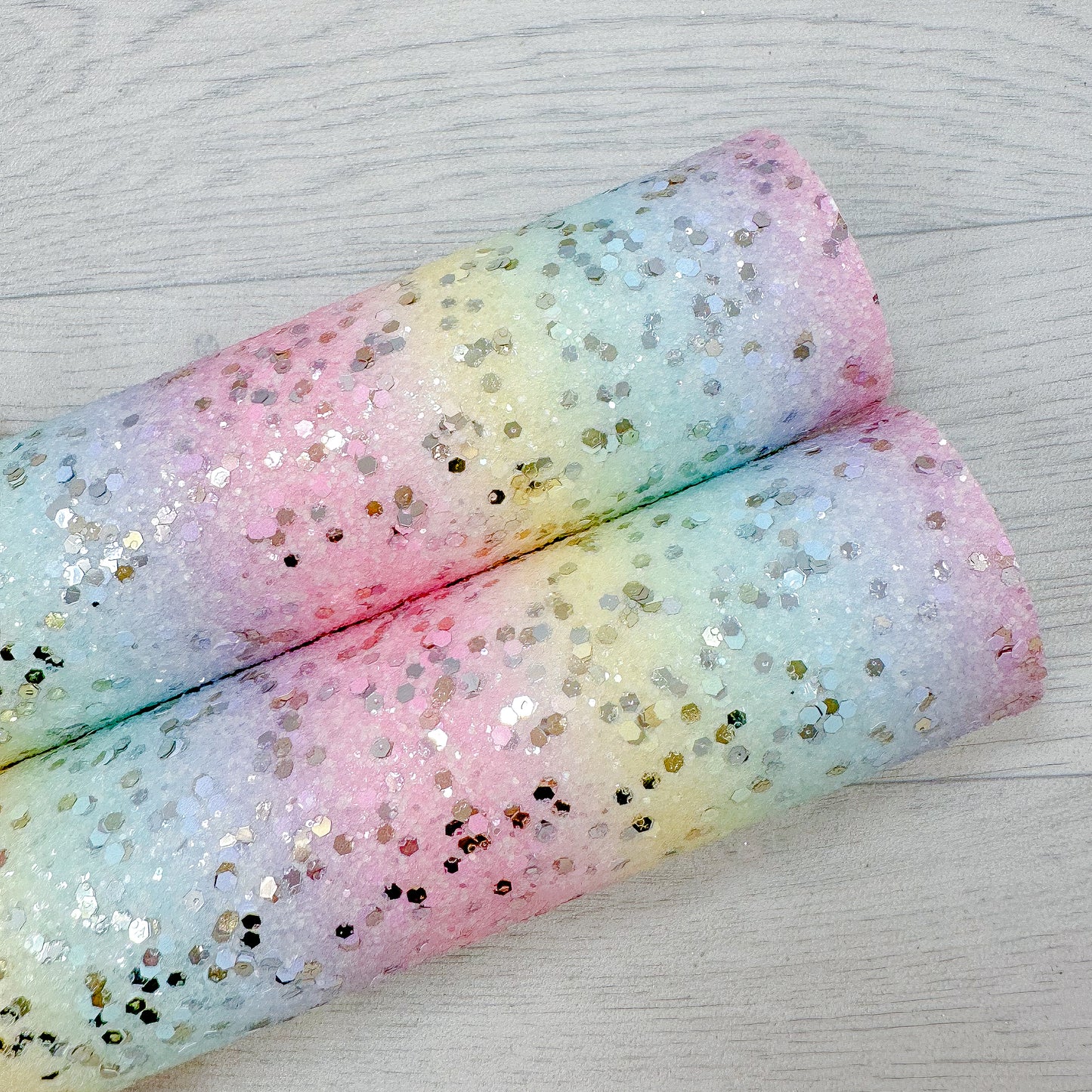 Pastel Shine Rainbow Chunky Glitter