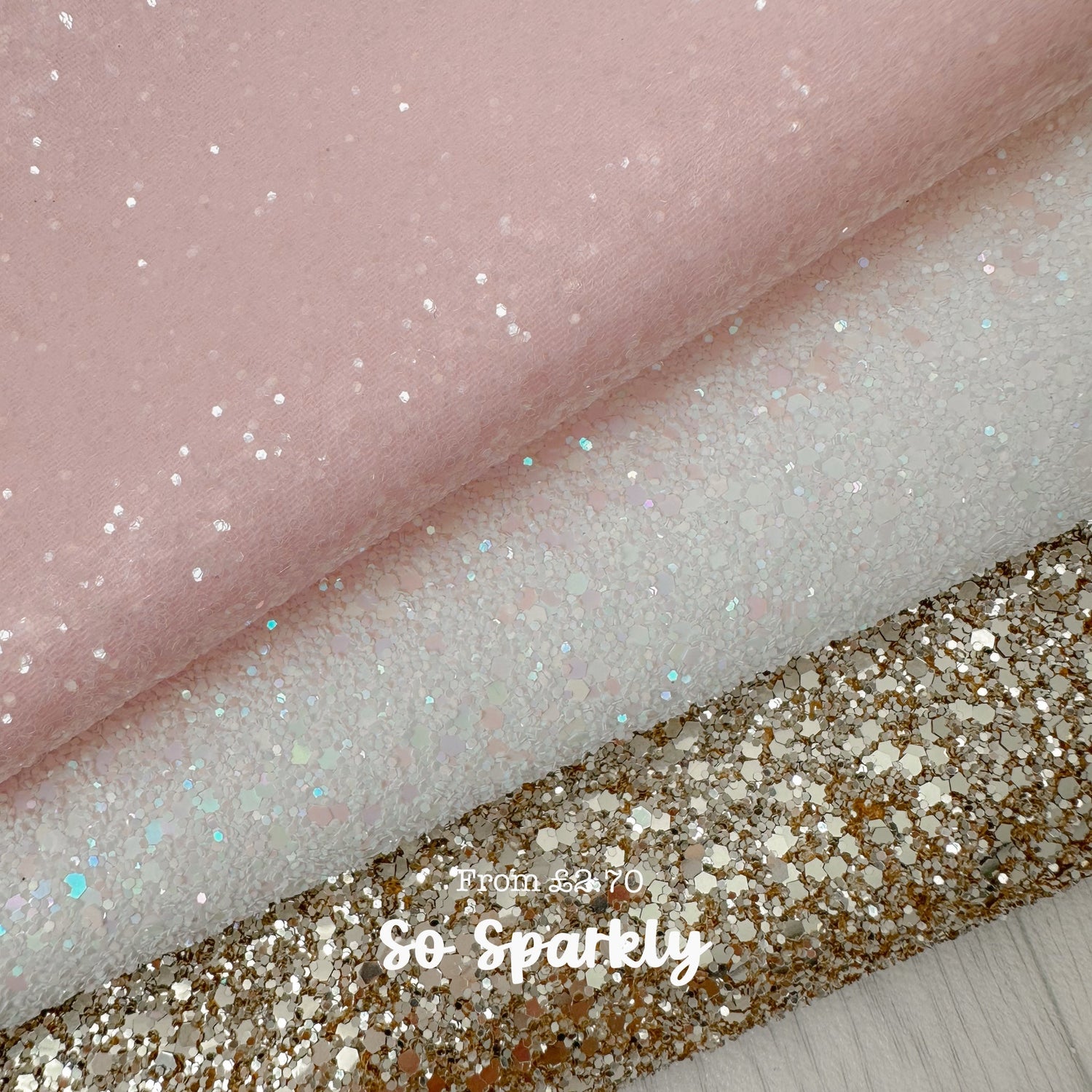 Core uk glitter chunky fabric a4 sheets 