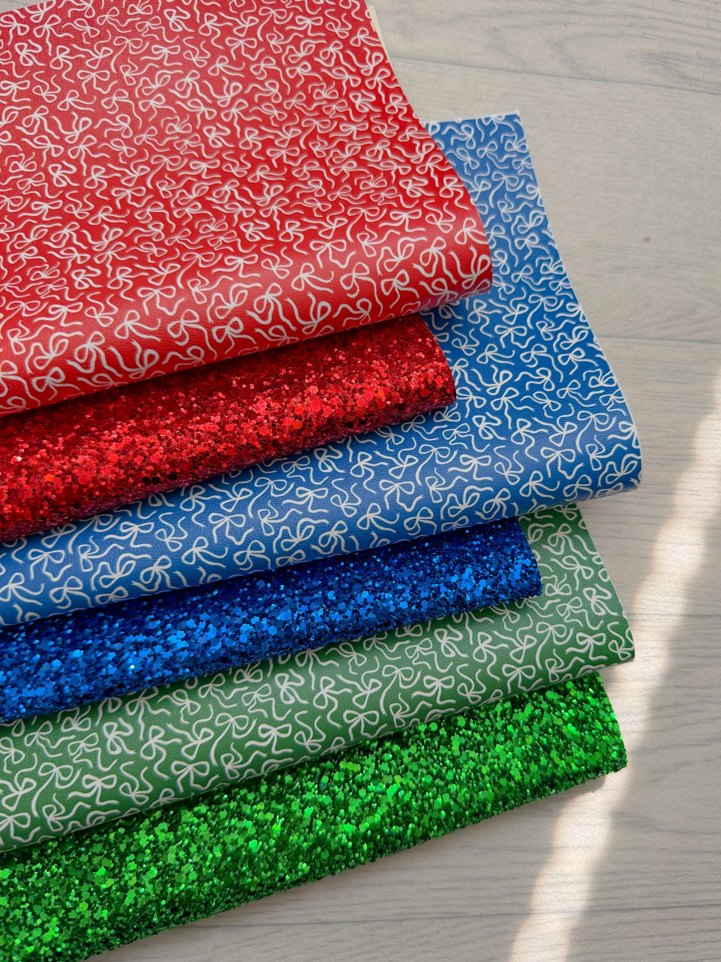 A4 New School Pattern Faux Leather Sheets