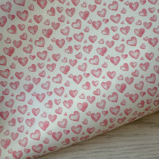 Bubble Hearts Leatherette