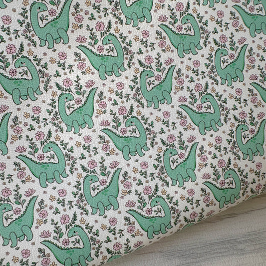 Cute Dino Blossoms Leatherette