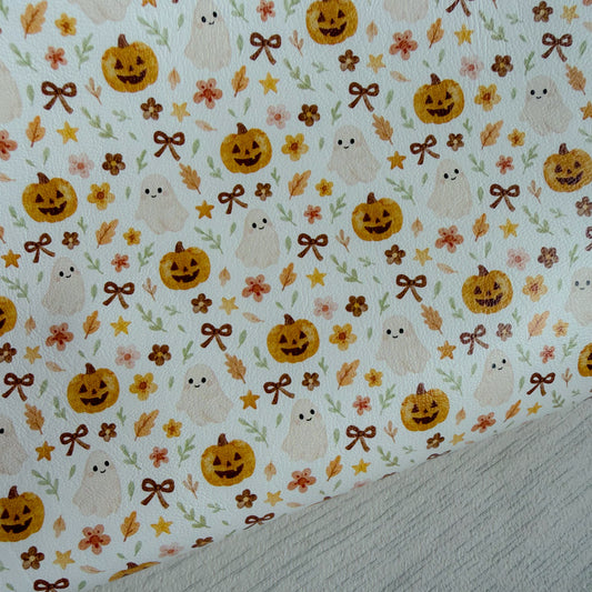 Pretty Boho Halloween Faux Leather Sheet