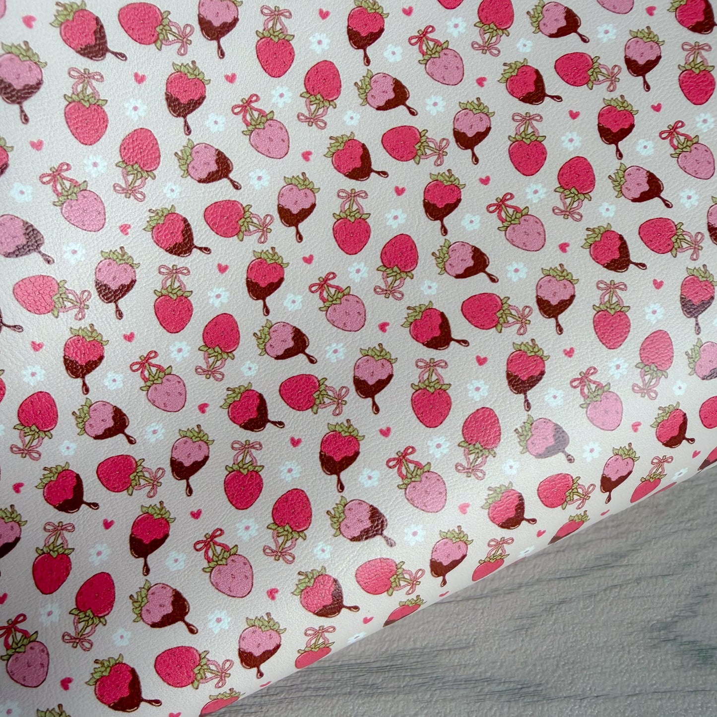Chocolate Strawberry Leatherette