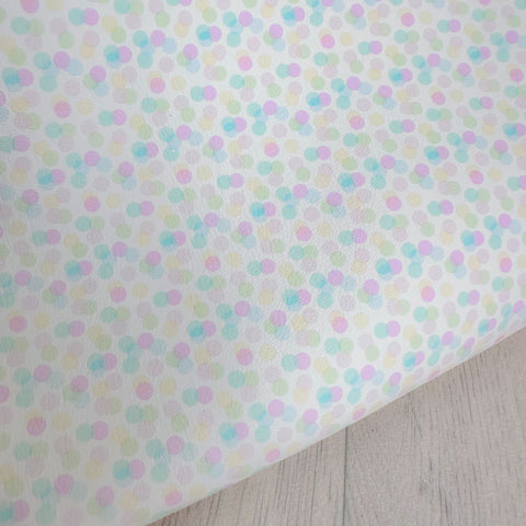 Pastel Confetti Leatherette