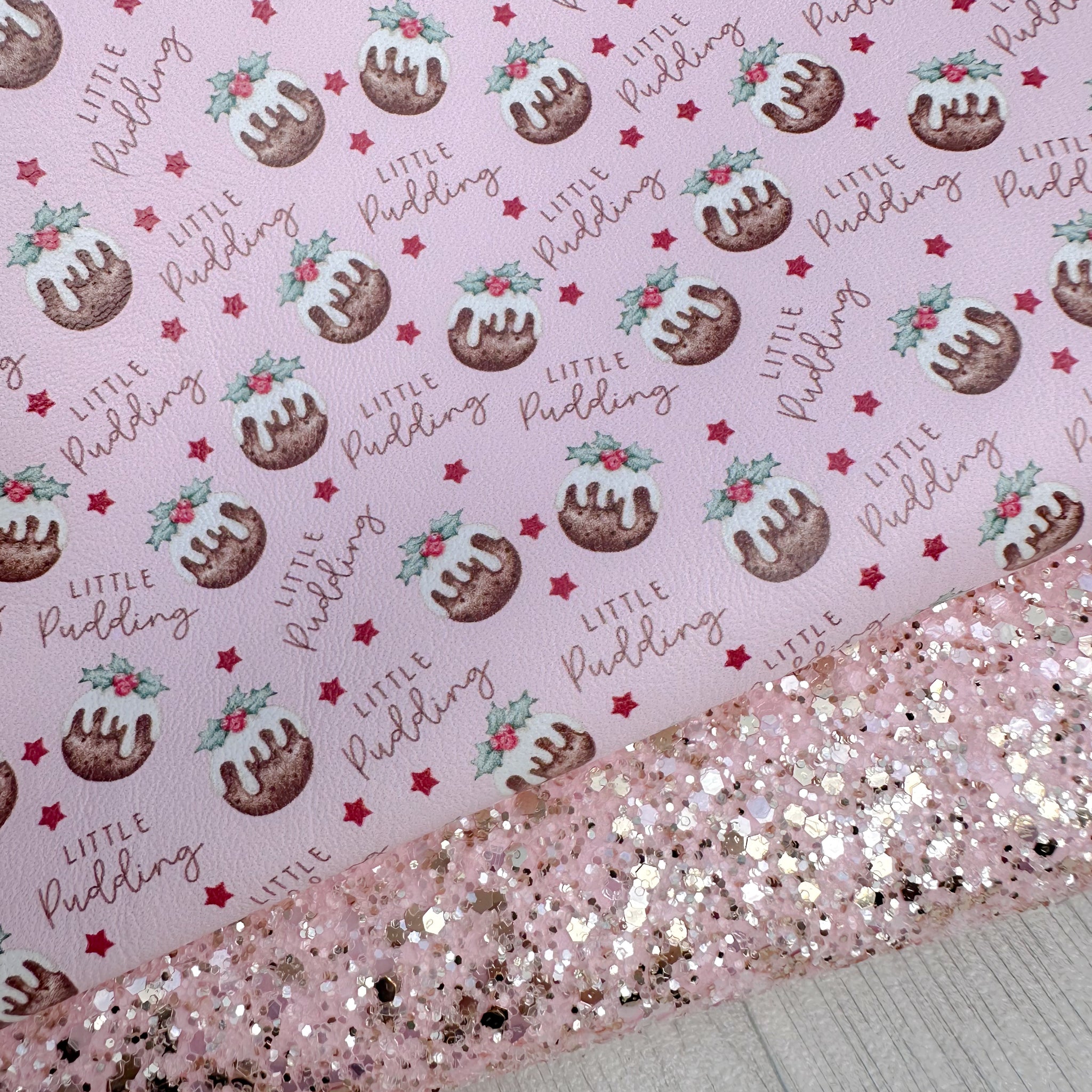 Pink Little Pudding Glitter Duo