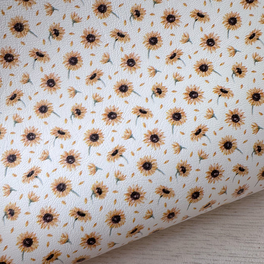 Sunflower Season Faux Leather Sheet